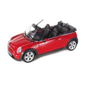  Mini Cooper S Cabrio 1/18 Red: Toys & Games