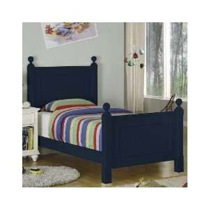  Riverside Furniture Splash of Color Panel Bed in Navy Blue 