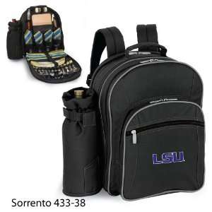  Louisiana State Embroidered Sorrento Picnic Backpack Black 
