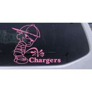  6in X 7.3in Pink    Pee On Chargers Car Window Wall Laptop 
