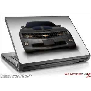  Large Laptop Skin 2010 Chevy Camaro Cyber Gray Black 