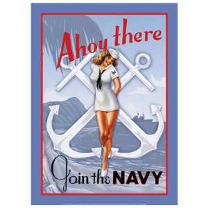  United States Navy Girl Metal Sign
