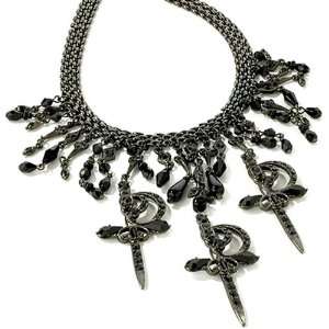  Dangling Daggers Gothic Collar Necklace: Jewelry