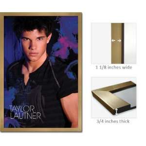  Gold Framed Taylor Lautner Poster Twilight Blue FrPp32226 