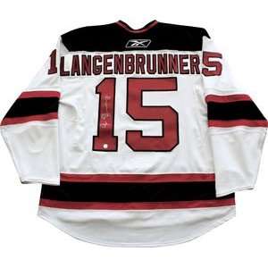  Jamie Langenbrunner Autographed Pro Jersey: Sports 
