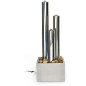   Tower Stainless Steel W/Led lights Water Fountain: Home & Kitchen