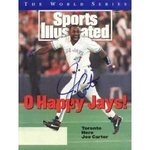Joe Carter Autographed Sports Illustrated Magazine (Toronto Blue Jays)