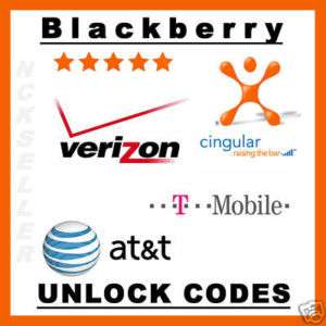 UNLOCK By CODE AT&T/TMobile Blackberry BOLD 9000 9700  