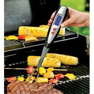  Easy to Use Electronic BBQ Fork/Thermometer with Jumbo LCD 