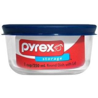  Ekco Pyrex 1 Cup Round Storage   4 Pack