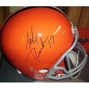  Jake Delhomme Autographed Helmet