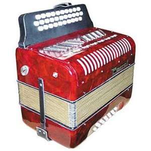  3 Row Button Accordion. Musical Instruments