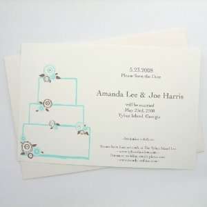  snow & graham wedding cake imprintable invitations 