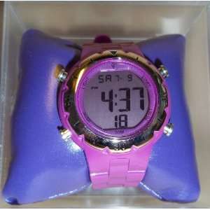  MZ Berger Digital Watch Plastic Band & Case Color Purple 
