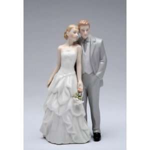  5.75 inch Ceramic Romantic Groom And Bride Married Couple 