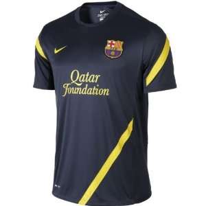  Nike FC Barcelona Mens Soccer Training Jersey: Sports 