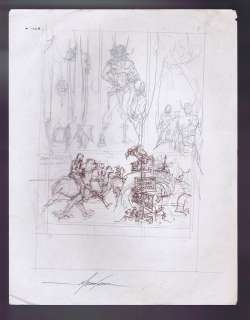 Mike Grell Original Pencil & Ink artwork Warlord 1970s  