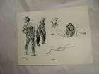 Vintage Charles Russell Print Initiated Cowboys  