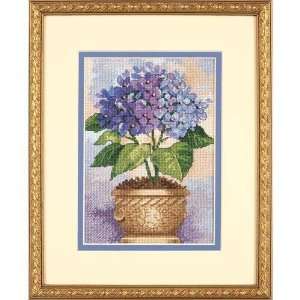   Hydrangea In Bloom 5 x 7 Counted Cross Stitch Kit