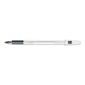  BIC : Cristal Grip Stick Ballpoint Pen, Clear Barrel 