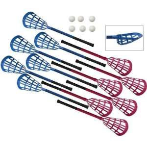   Champion Sports Ultra Grip Lacrosse Set (Blue/Red): Sports & Outdoors