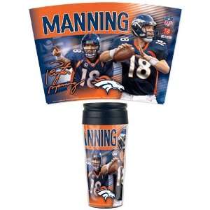    Denver Broncos Travel Contour Mug   Peyton Manning 