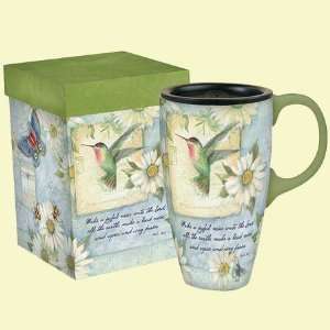 Daisy Scripture Latte Mug with Matching Gift Box:  Kitchen 