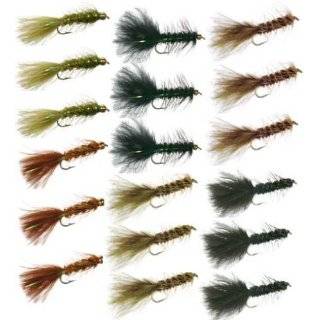 Wooly Bugger Trout Fly Fishing Flies Collection   18 Flies