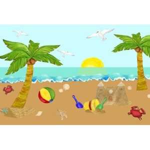   : Beach Days Mural Kit Hand Painted Create A Mural: Kitchen & Dining