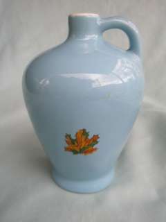 Vintage Coorsite Coors CA Pottery Blue Maple Syrup Jug  