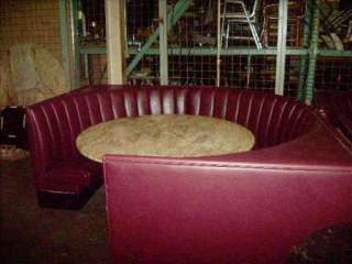 Large Round Booths and Marble Table  