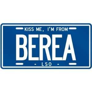 NEW  KISS ME , I AM FROM BEREA  LESOTHO LICENSE PLATE SIGN CITY 