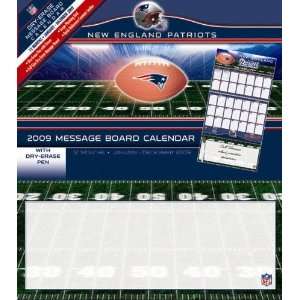 New England Patriots 2009 12 Month Message Board Calendar