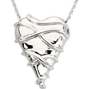 Inspirational Blessings Sterling Silver Guard Your Heart Necklace