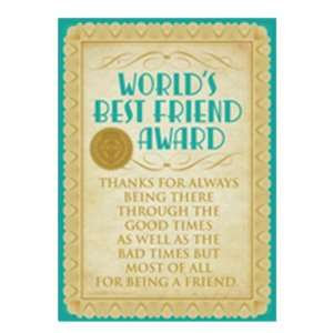   Worlds Best friend Metal Sign   Great Gift Item 