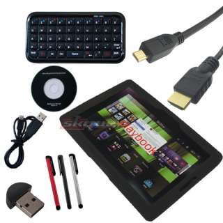Mini Bluetooth Keyboard Case Hdmi Cable accessory kit for Blackberry 