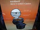 INSULATED CASE FOR TRANSPORTING YOUR SLOW COOKER NEW IN PLASTIC BLUE