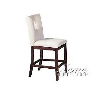  Acme Furniture White Counter Height Chair 10034: Home 