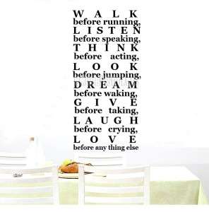 BE INSPIRED WALL QUOTE DECAL, H120cm (47.2)  