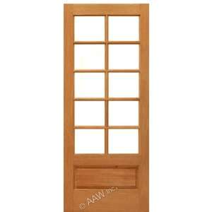   10/5 PB 30x96 10 Lite Solid Mahogany French Door with Bottom Panel