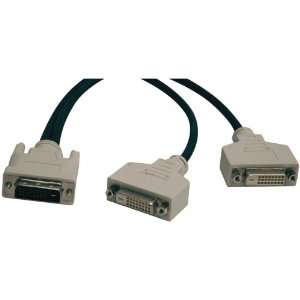    TRIPP LITE P564 001 DVI D Y CABLE, 1 FT TRPP564001 Electronics