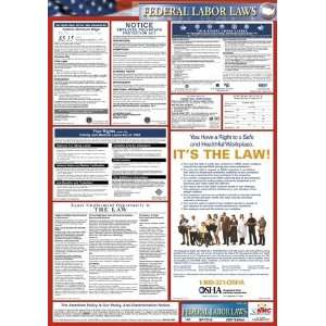  POSTERS FEDERAL LABOR LAW POSTER, 27X19, #LLPF