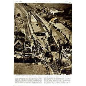   1951 RAILWAY CRASH FORD STATION ARUNDEL TRAIN ENGLAND