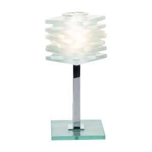  Cubis   Contemporary Symmetrical Glass Table Lamp