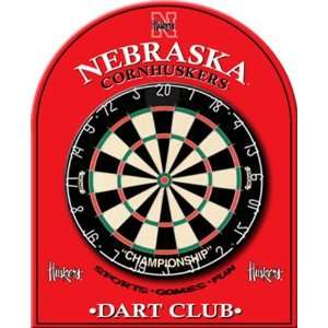  Nebraska Cornhuskers Dart Board Back Game Room Equipment 