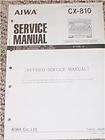 AIWA CX 810 Compact Disc Stereo System Service Manual