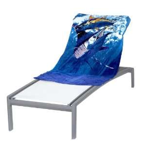  Guy Harvey Marlin Sea Towel (Blue): Sports & Outdoors
