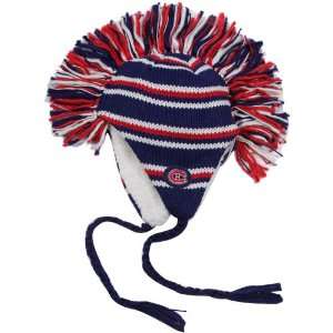   Canadiens Navy Blue Red Mohawk Tassel Knit Beanie