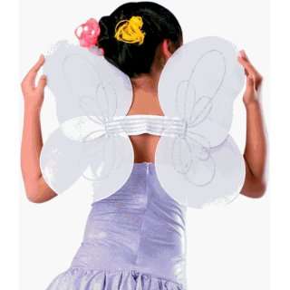  Childs White Fairy Costume Wings Toys & Games