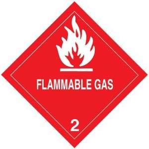  4 x 4 D.O.T. Labels   Flammable Gas Office Products